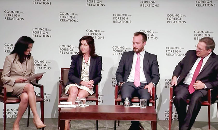 Speaking at the Council on Foreign Relations about Cyber Conflict: The Evolution of Warfare
